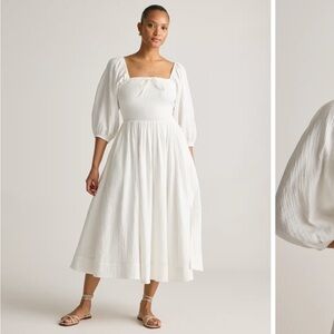 Elegant White Women's Dress